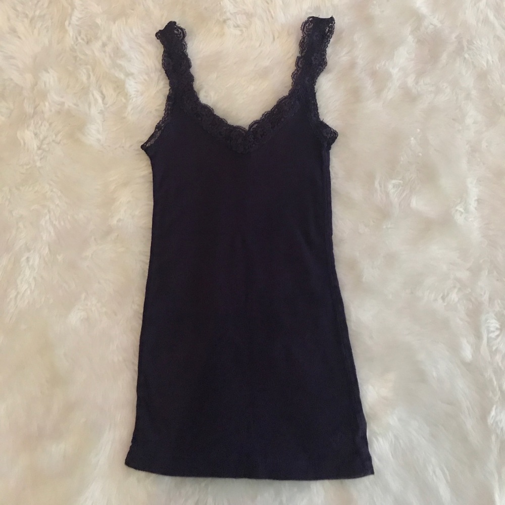 Purple Lace-strap Camisole